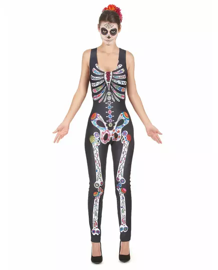 Kostým kostlivce Day of the Dead pro ženy, Velikost: Medium/Large