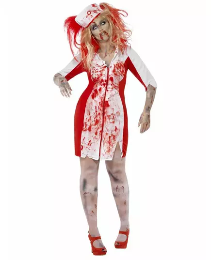 Plus size kostým zombie zdravotní sestry pro ženy Halloween, Velikost: XXX-Large