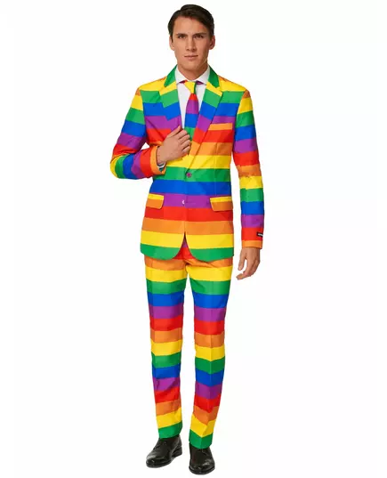 Kostým Mr. Rainbow pro muže Suitmeister, Velikost: Large (EU 52-54)