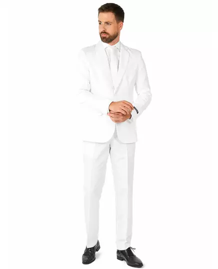 Mr. Solid bílý pánský oblek Suitmeister, Velikost: Medium (EU 48-50)