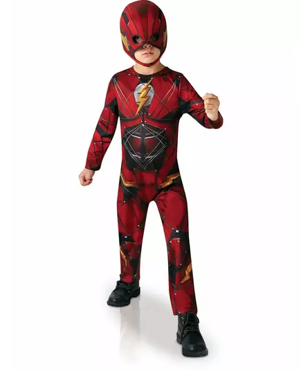 Kostým Classic Flash Justice League pro děti, Velikost: 7-8 let (122 to 128 cm)