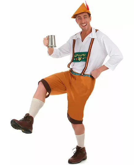 Hnědý bavorský kostým pro muže, Velikost: X-Large
