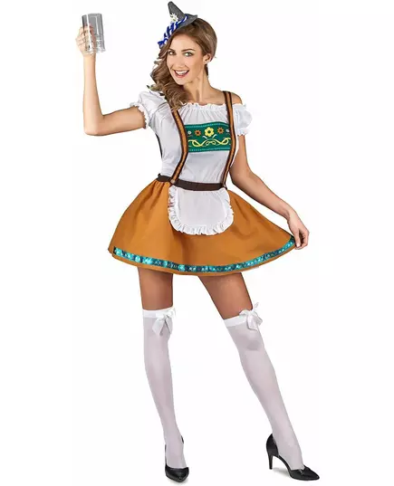 Hnědý bavorský kostým pro ženy, Velikost: Large