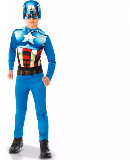Klasický kostým Captain America pro chlapce, Velikost: 3-4 let (90 to 104 cm)