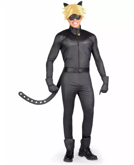 Krabice s kostýmem Miraculous Cat Noir pro dospělé, Velikost: Small