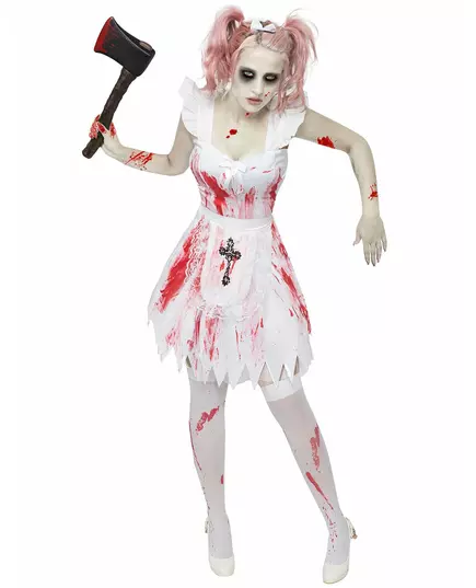 Kostým zombie družičky pro ženy Halloween, Velikost: Medium/Large