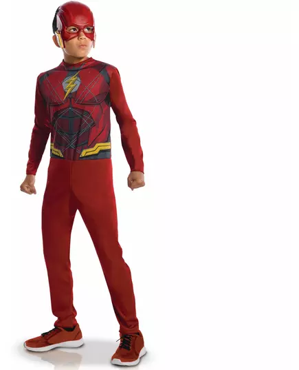 Klasický kostým Flash Justice League pro chlapce, Velikost: 3-4 let (90 to 104 cm)
