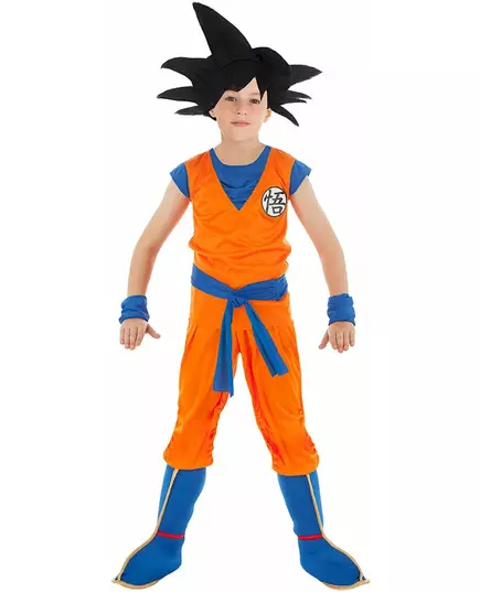 Kostým Goku Saiyan Dragon Ball Z pro děti, Velikost: 11-12 let (152 cm)