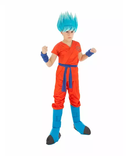 Kostým Goku Super Saiyan Dragon Ball pro děti, Velikost: 11-12 let (152 cm)