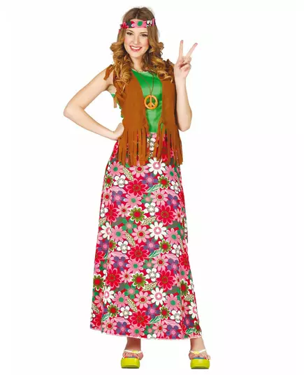 Veselý hippie kostým pro ženy, Velikost: X-Large (44-46)