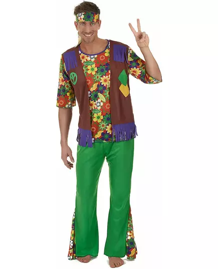 Kostým hippie flower power pro muže, Velikost: X-Large