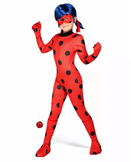 Kompletní kostým Miraculous Ladybug pro děti s doplňky, Velikost: 12-14 let (150 - 160 cm)