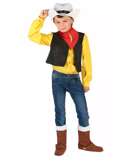 Kostým Lucky Luke pro děti, Velikost: 13-14 let (140-152 cm)