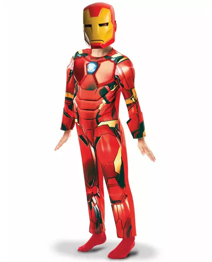 Deluxe kostým Iron Man (animovaný seriál) pro chlapce, Velikost: 7-8 let (122 to 128 cm)