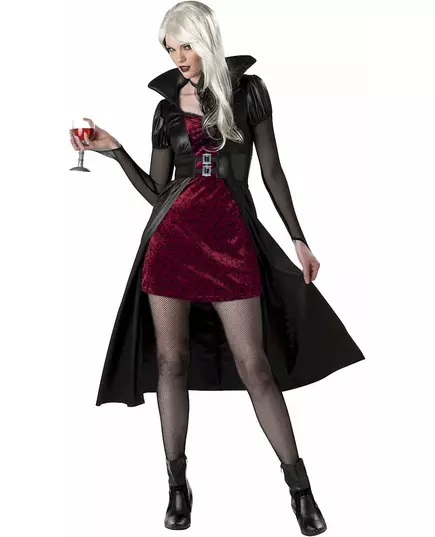 Červený upíří kostým pro ženy Halloween, Velikost: Large (42/44)