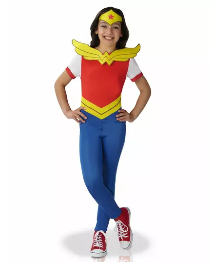 Kostým Classic Wonder Woman Super Hero Girls pro dívky, Velikost: 7-8 let (122 to 128 cm)