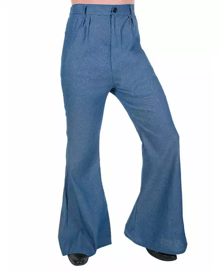 Pánské disco kalhoty Jeans Colored Elephant Leg, Velikost: Large