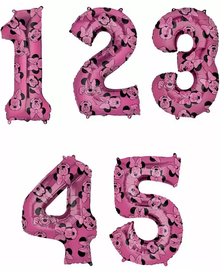 Fóliový balónek Minnie číslo 66 cm, Velikost: 4