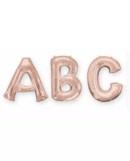 Fóliový písmenový balónek rose gold 81 cm, Velikost: B