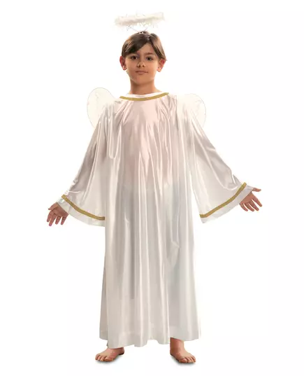 Bílý andělský kostým pro děti, Velikost: 9 let (122 - 134 cm)