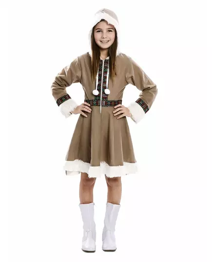 Inuit dívčí šaty – kostým, Velikost: 7-9 let (122-138 cm)