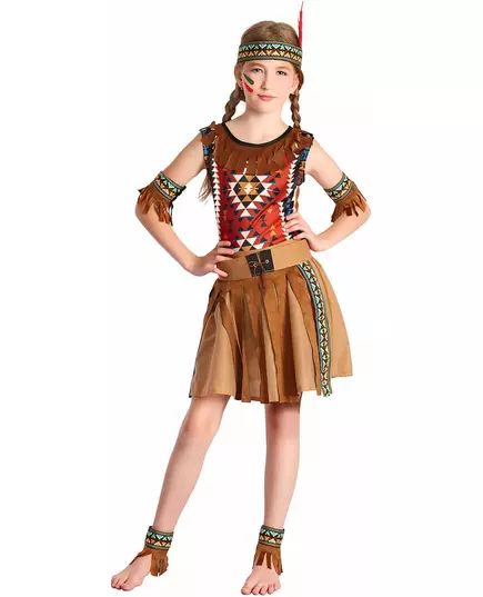 Indiánský kostým pro dívky, Velikost: 13-14 let (140-152 cm)