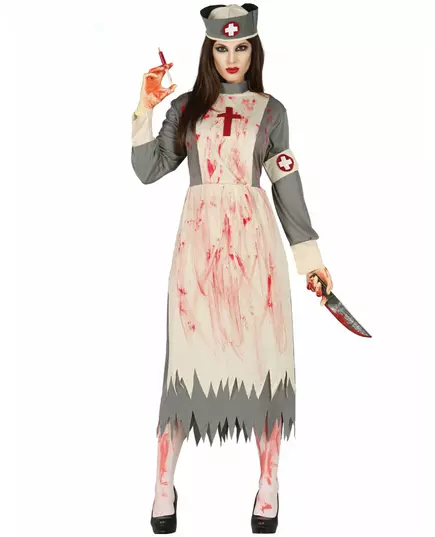 Retro zombie zdravotní sestra kostým pro ženy, Velikost: X-Large (44-46)