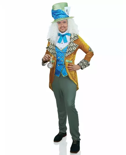 Pánský luxusní extravagantní kloboučník kostým, Velikost: L