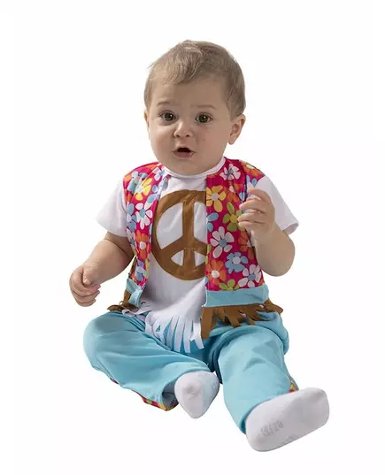 Malý hippie kostým pro miminka, Velikost: 1-2 let (80-91 cm)