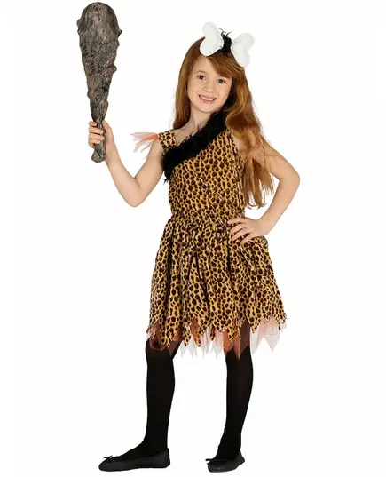 Pravěký kostým pro dívky, Velikost: 10-12 let (142-148 cm)