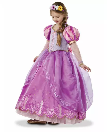 Sběratelský kostým princezny Rapunzel pro dívky, Velikost: 7-8 let (122 to 128 cm)