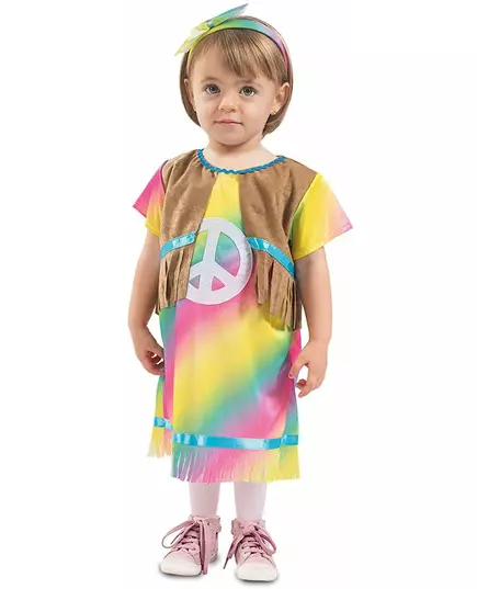 Malé hippie šaty – kostým pro miminka, Velikost: 1-2 let (80-91 cm)