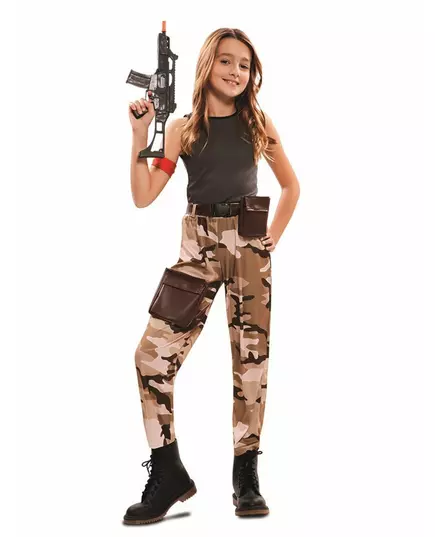 Kostým vojáka pro dívky, Velikost: 10-12 let (139-155 cm)