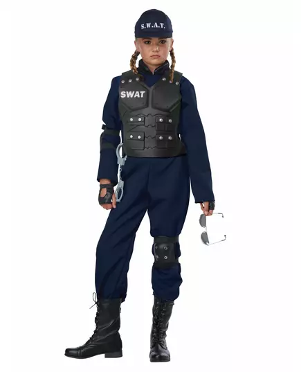 Luxusní SWAT kostým pro děti, Velikost: 12-14 let (155 cm)