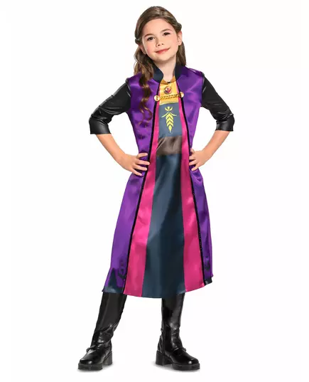 Základní kostým Anna Frozen 2 pro dívky, Velikost: 3-4 let (97 - 109 cm)