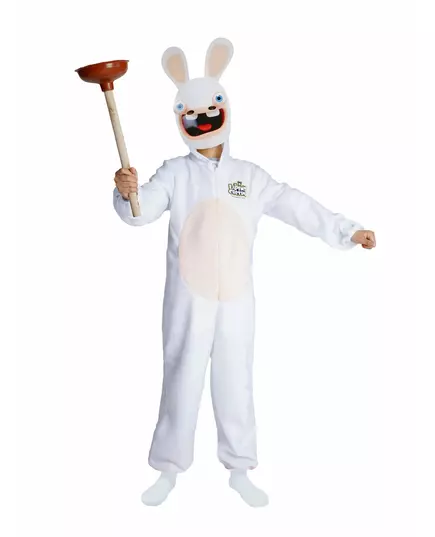 Dětský kostým Raving Rabbids s maskou, Velikost: 5-6 let (110/120 cm)