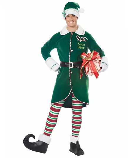 Luxusní vánoční elf Santa Claus pro muže, Velikost: Small/Medium