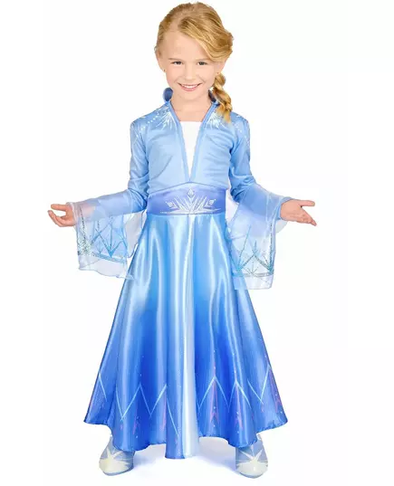 Elsa Frozen 2 Deluxe kostým pro dívky, Velikost: 5-6 let (109 - 126 cm)