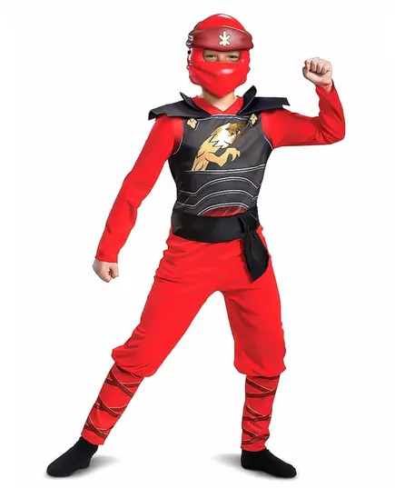 LEGACY Kai Ninjago kostým – LEGO děti, Velikost: 5-6 let (109 - 126 cm)