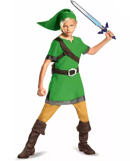 Klasický kostým Zelda Link pro děti, Velikost: 14-16 let (152 - 157 cm)