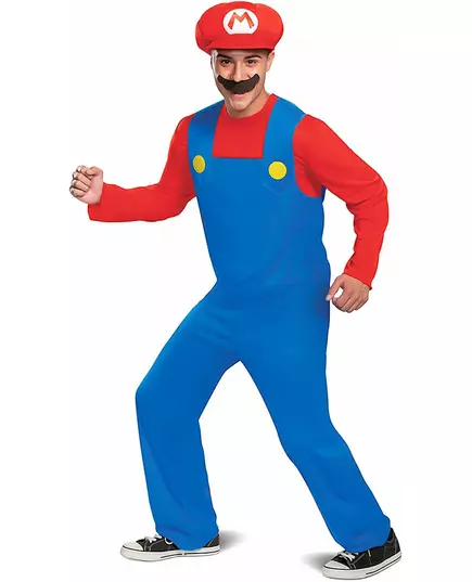 Klasický kostým Mario pro dospělé, Velikost: Medium