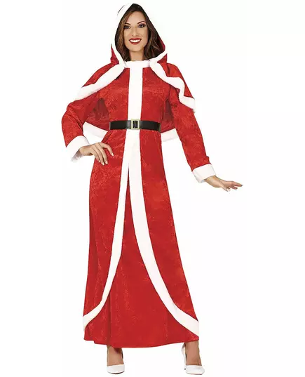 Kostým Mother Christmas – dlouhé šaty pro ženy, Velikost: Large (42-44)