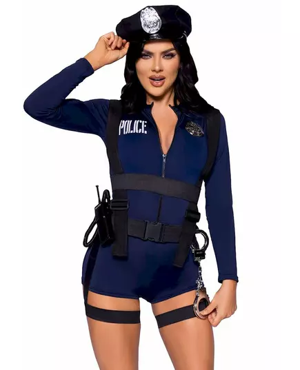 Sexy policistka overal kostým pro ženy, Velikost: X-Small (34)