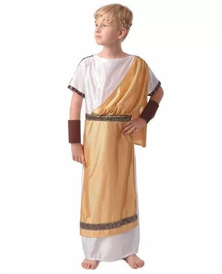 Římský zlatý kostým pro chlapce, Velikost: 7-9 let (120-130 cm)