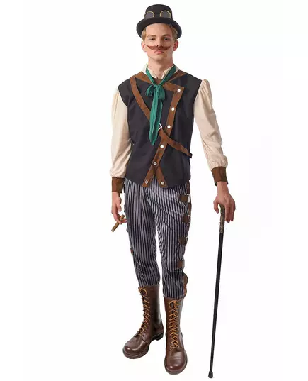 Steampunkový dandy kostým pro muže, Velikost: Small