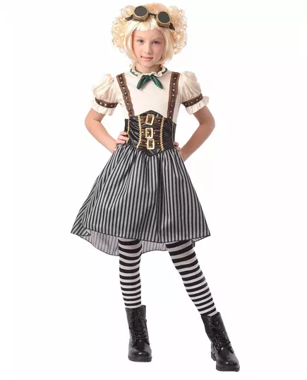 Steampunkový kostým pro dívky, Velikost: 13-14 let (140-152 cm)