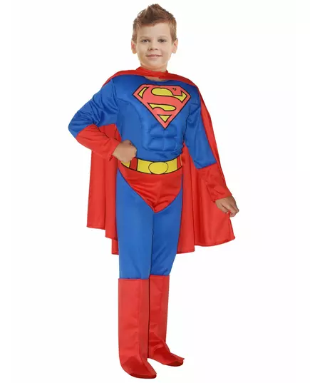 Chlapecký kostým Superman se svaly, Velikost: 8-10 let