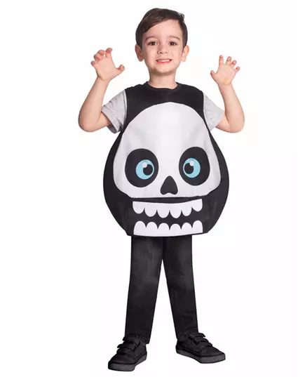 Dětský kostým zástěra „skeleton hiding“, Velikost: 4-6 let (110 cm)