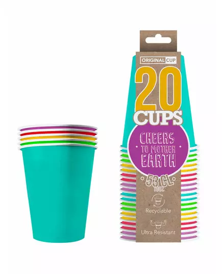 20 amerických letních recyklovatelných kartonových kelímků 53 cl, image 2