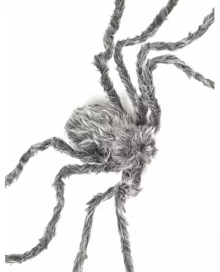 Obří šedý chlupatý pavouk Halloween 160 cm, image 2